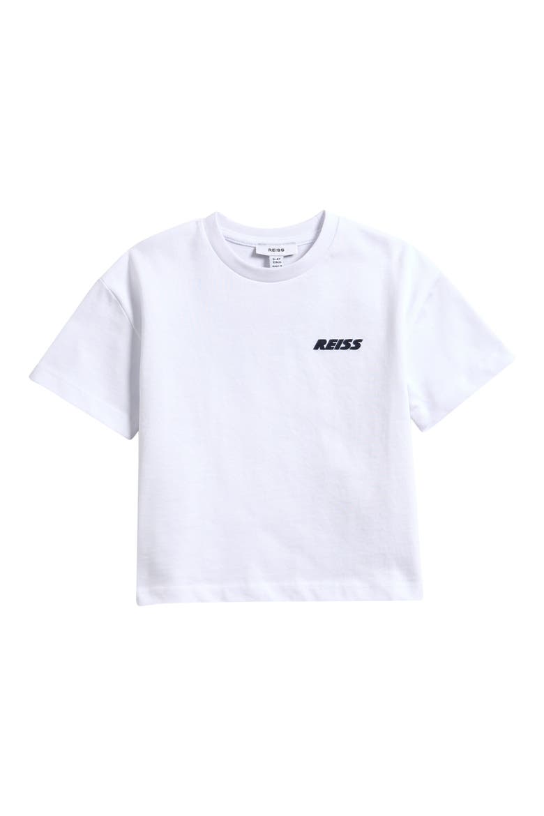 Kids' Ross Cotton Graphic T-Shirt, Main, color, WHITE