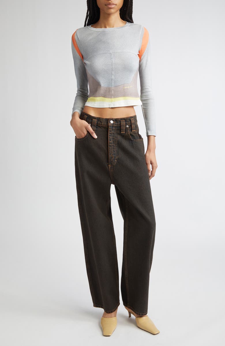 Eckhaus Latta Baggy Jeans, Alternate, color, Mud