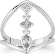 SPHERA MILANO Cubic Zirconia Open Statement Ring