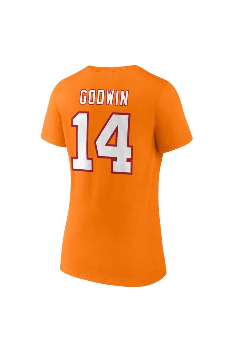 Women's Fanatics Branded Chris Godwin Orange Tampa Bay Buccaneers Throwback Player Icon Name & Number T-Shirt, Alternate, color, Orange