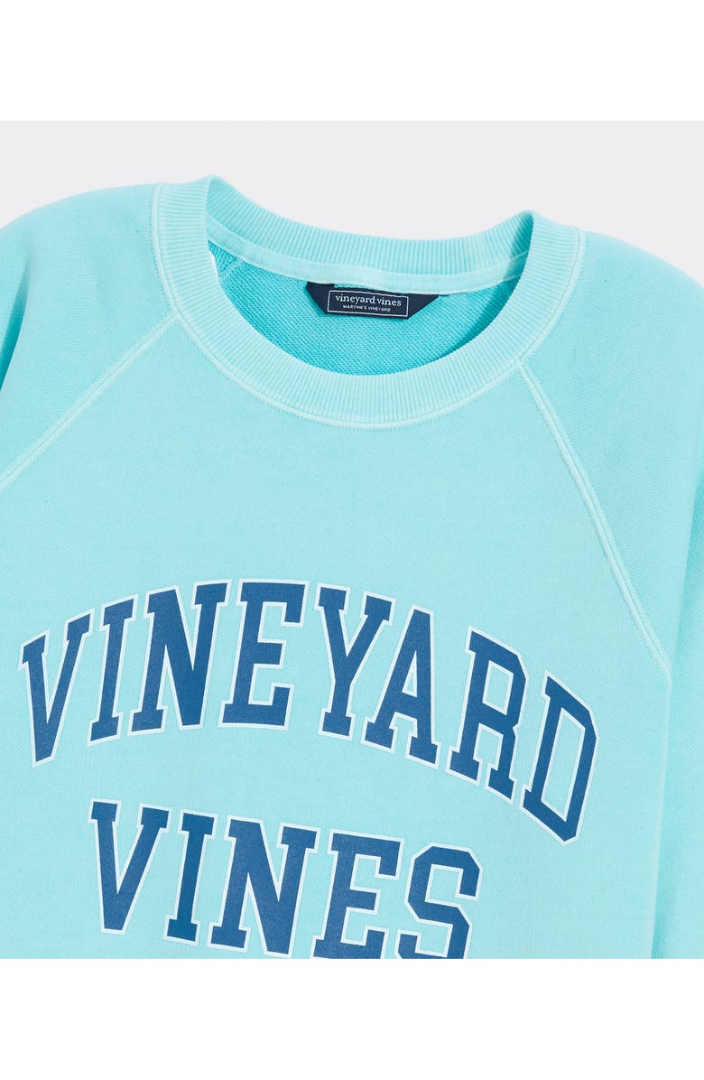 vineyard vines Terry Crewneck Cotton Sweatshirt, Alternate, color, Shallow Sea