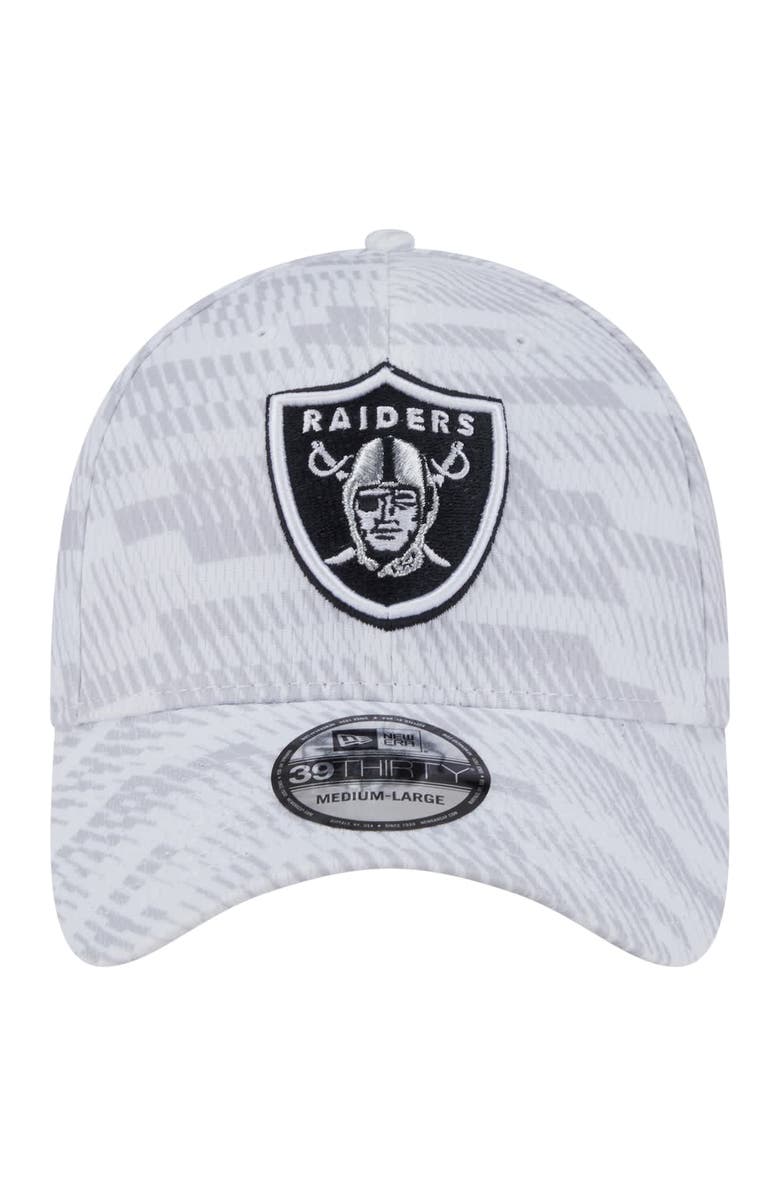New Era Men's New Era  White Las Vegas Raiders Gameday Graded 39THIRTY Flex Hat, Alternate, color, 
