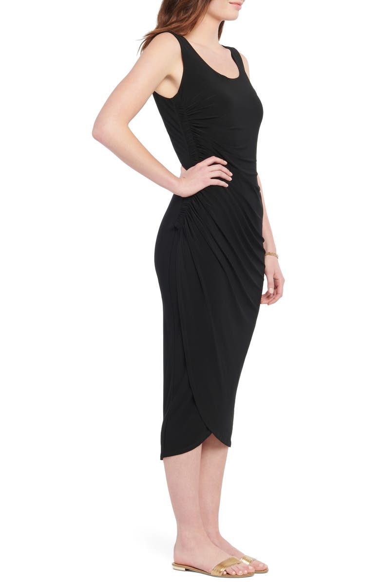 NIC+ZOE High Twist Side Ruched Sleeveless Dress, Alternate, color, 