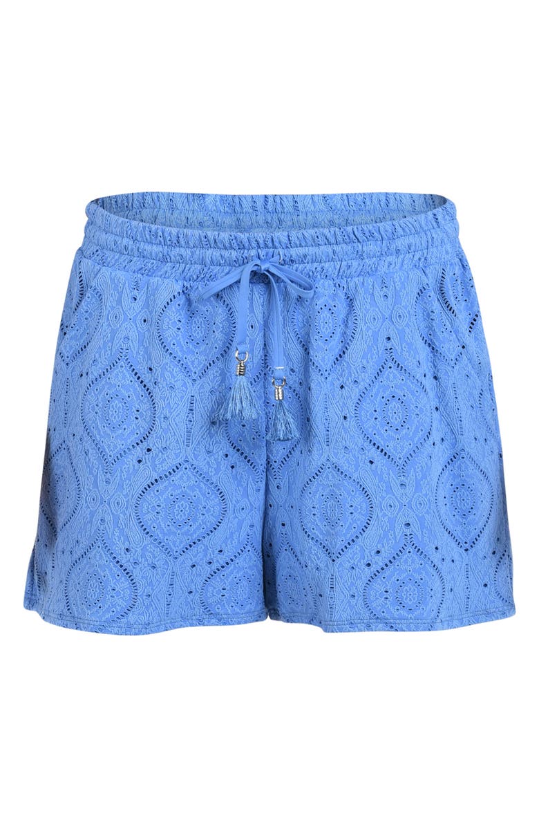 La Blanca Mantra Cover-Up Shorts, Alternate, color, Chambray