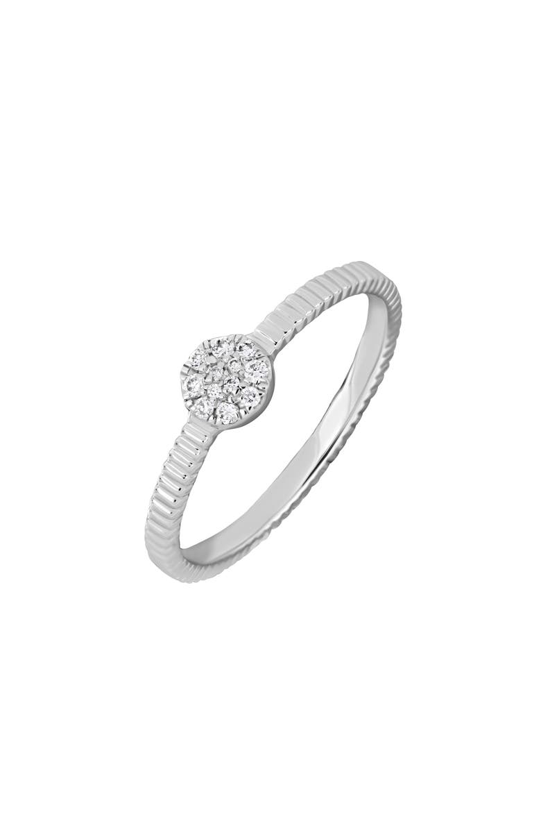 Bony Levy 18K Gold Pavé Diamond Ring, Main, color, 18Kw