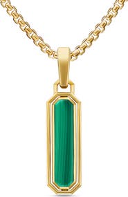 David Yurman Streamline® Inlay Amulet in 18K Yellow Gold, 30.7mm