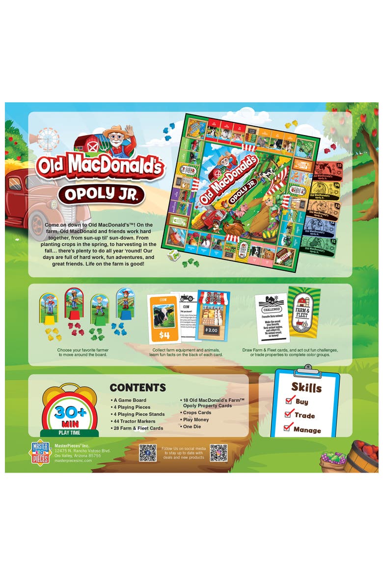 Old MacDonald's Opoly Junior, Alternate, color, Multicolor