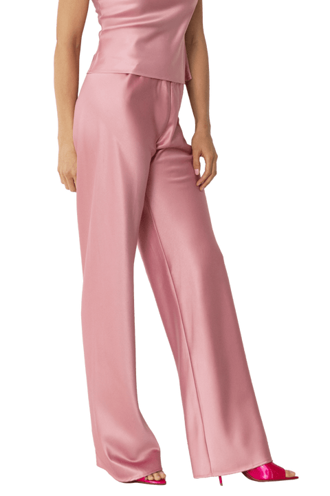 Olivette Satin Feel Wide Leg Pants