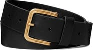 Tory Burch Double Wire Buckle Leather Belt