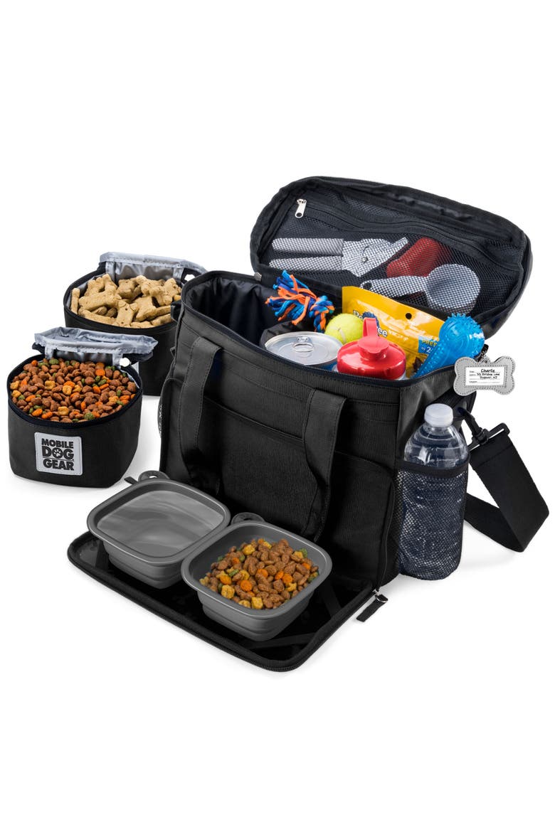 Week Away Dog Travel Bag, Alternate, color, Black