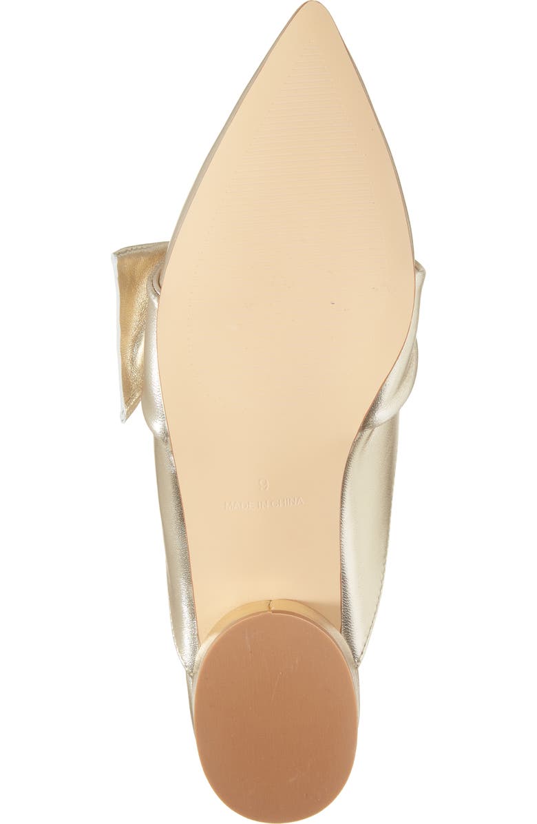 KOKO + PALENKI Quantum Pointed Toe Mule, Alternate, color, Gold Metallic Leather
