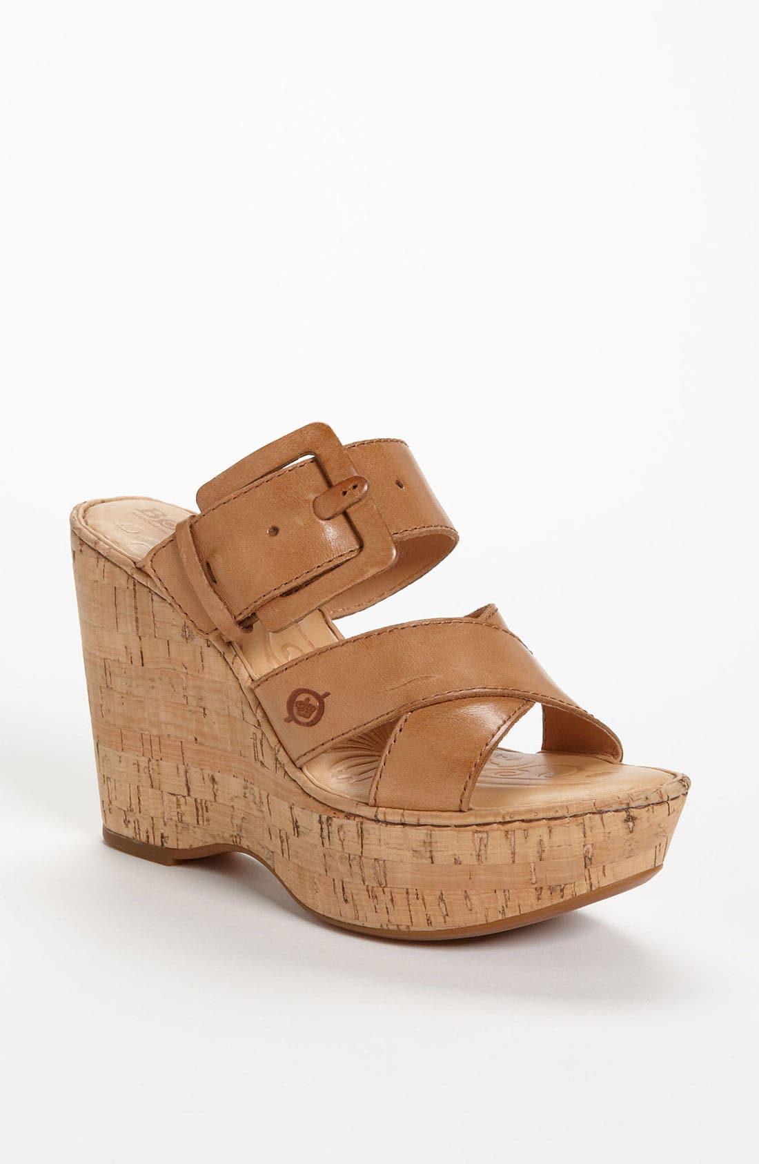 'Beau' Wedge Sandal (Nordstrom Exclusive), Main, color, MID TAN