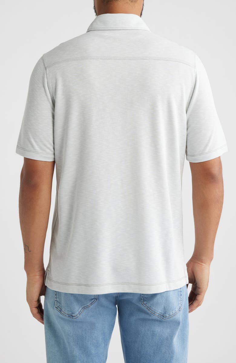 Johnston & Murphy Vintage Slub Polo, Alternate, color, Light Grey