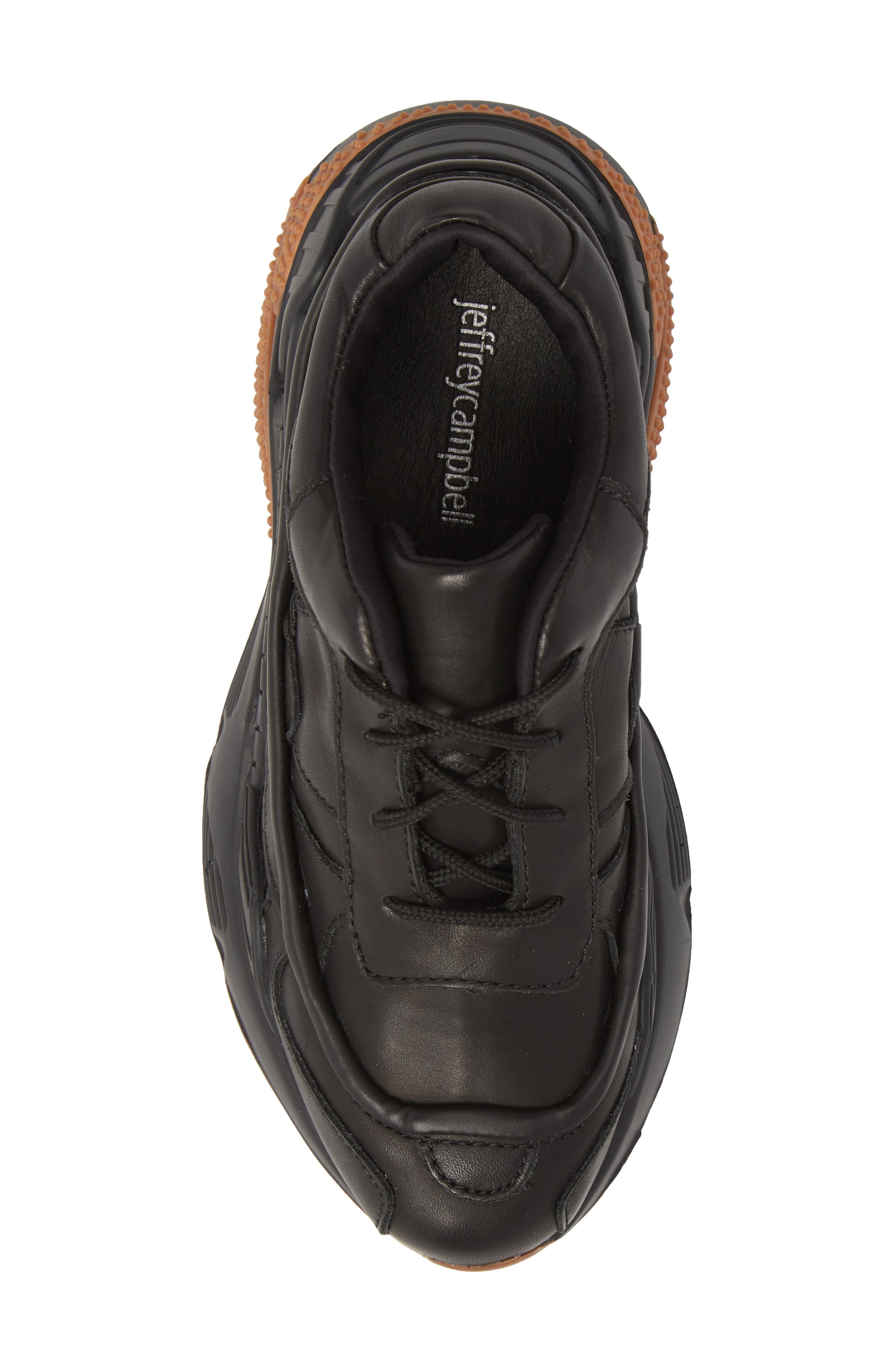 HMDI Platform Sneaker, Alternate, color, BLACK/ BLACK HONEY