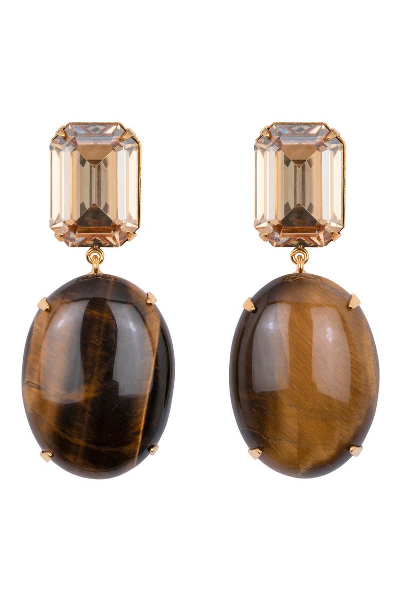 Xiomara Drop Earrings, Main, color, TIGERS EYE