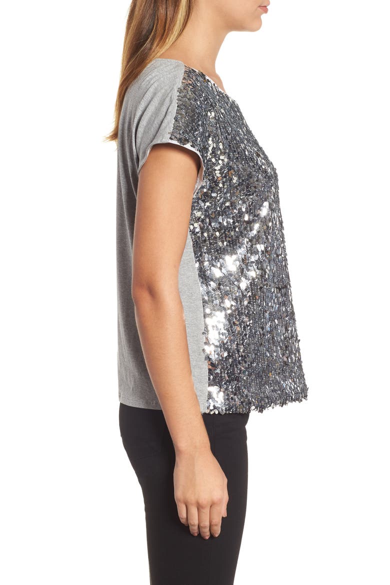 Sequin Front Top, Alternate, color, CHROME