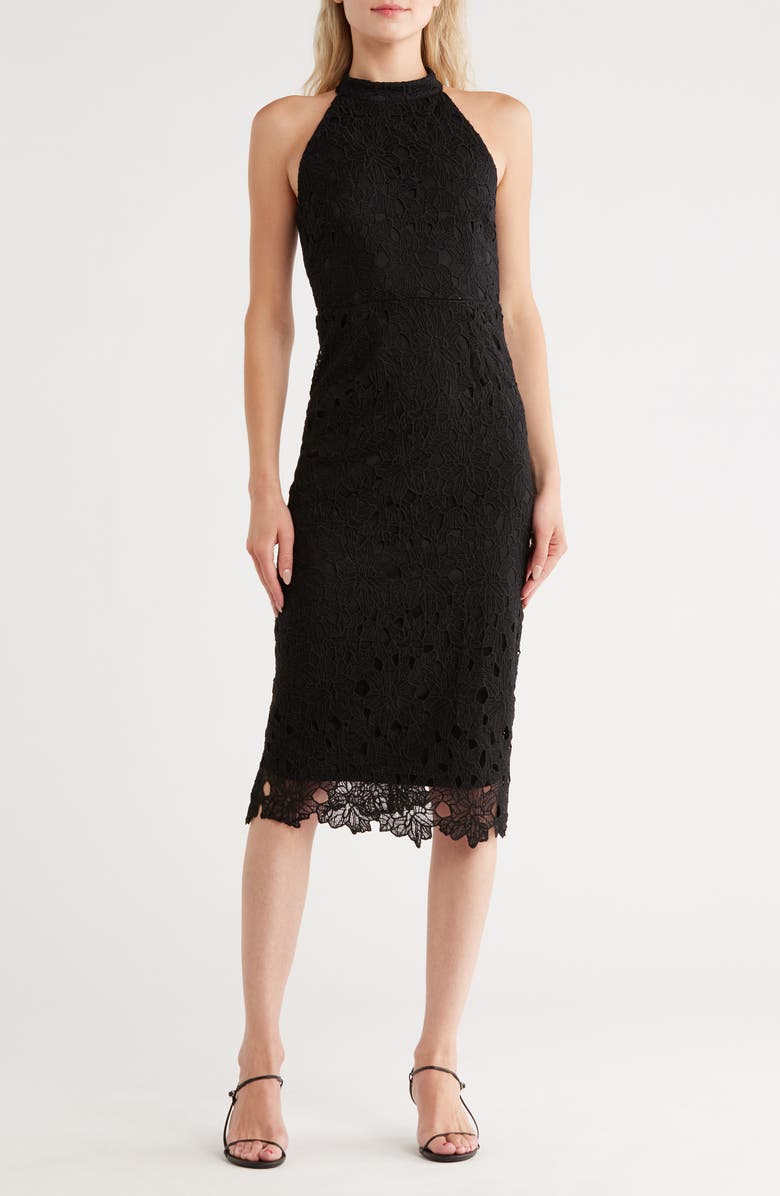 NSR Norma Halter Midi Dress, Main, color, 