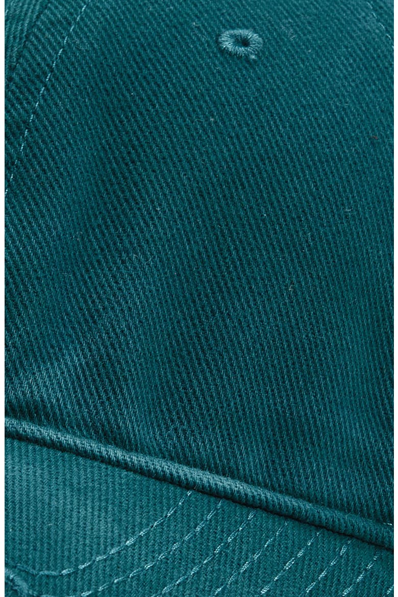 Embroidered Logo Organic Cotton Baseball Cap, Alternate, color, PETROL BLUE