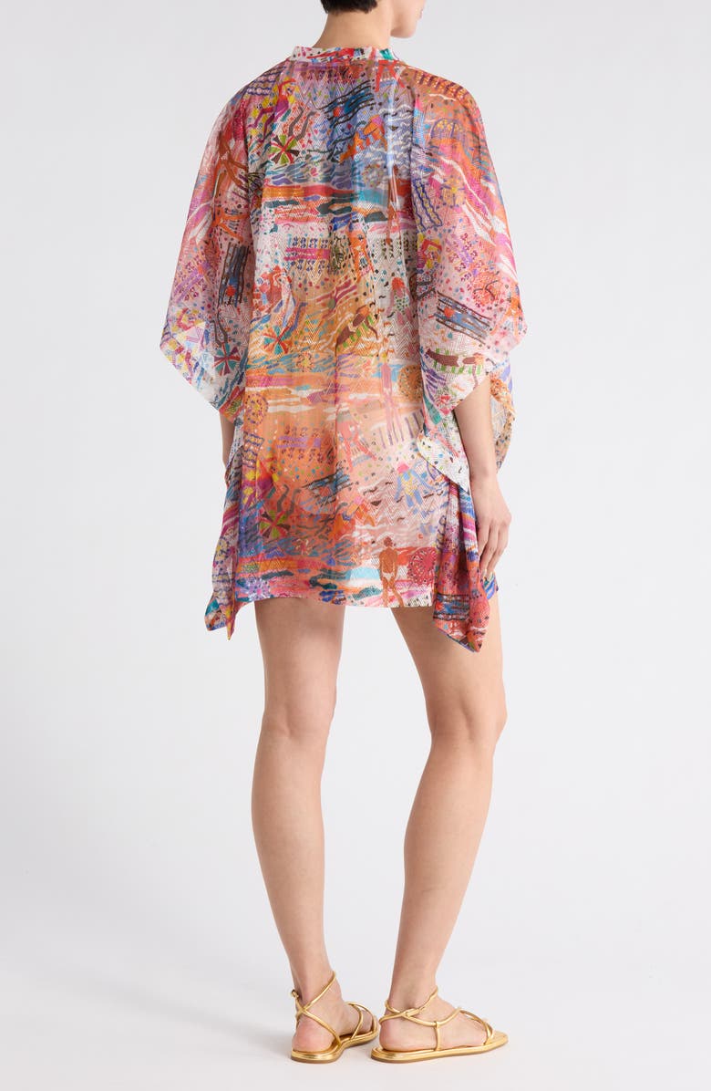 M Missoni Print Caftan, Alternate, color, Multi White/ Blue