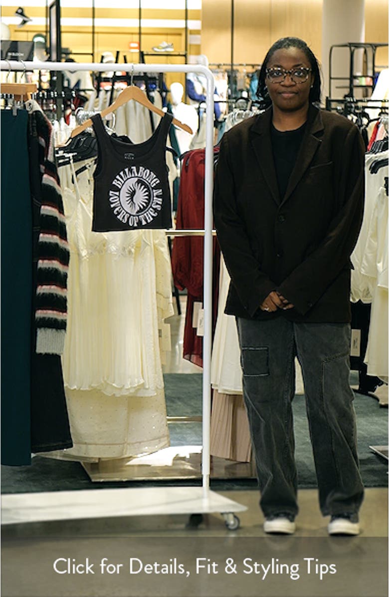 Sun Lover Crop Cotton Rib Graphic Tank, sales video thumbnail