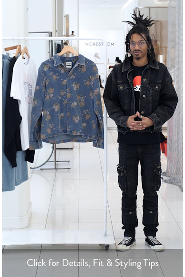 Bouquet Denim Button-Up Shirt Jacket video