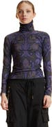 Cynthia Rowley Turtle Neck Lycra Top