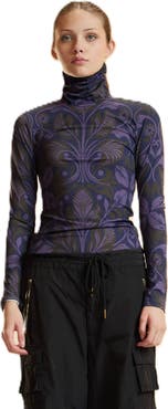 Cynthia Rowley Turtle Neck Lycra Top