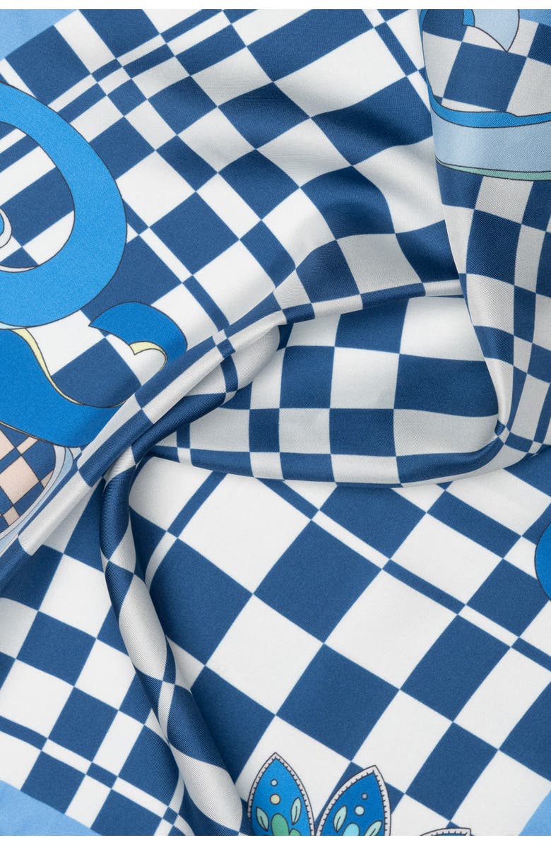 Elizabetta Dama - Silk Bandana, Alternate, color, Blue