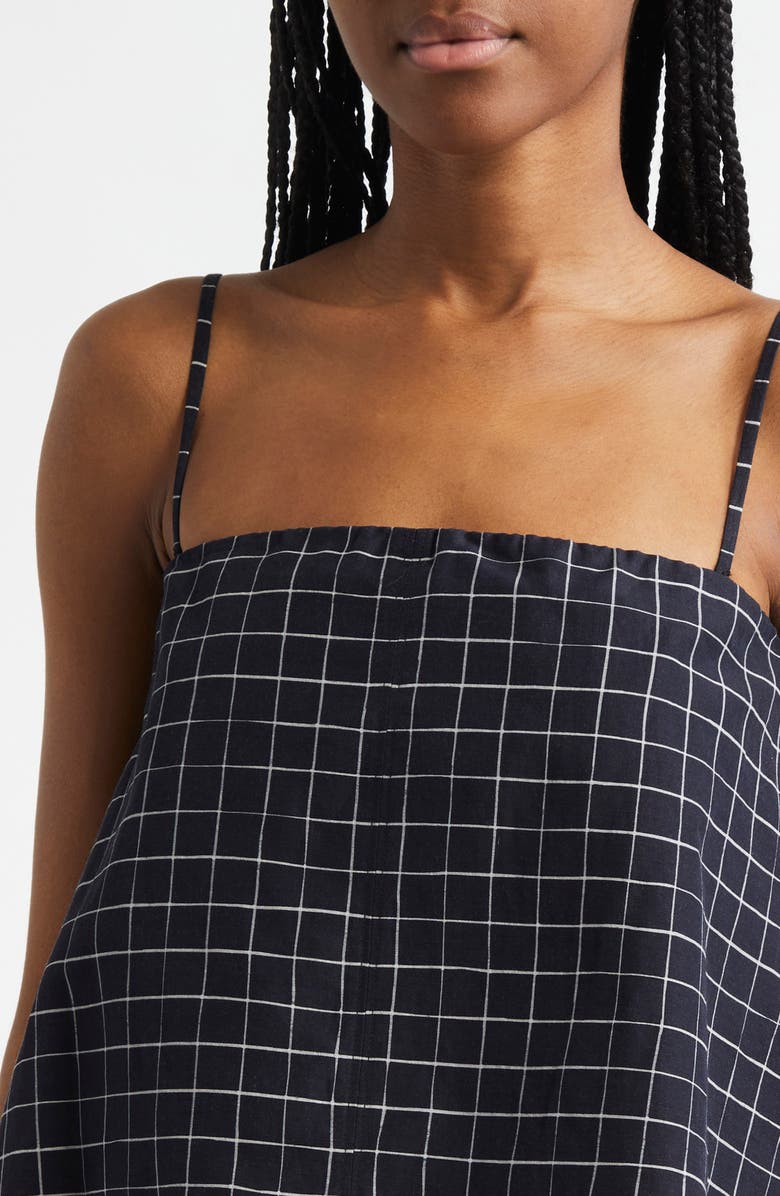 Vince Windowpane Camisole, Alternate, color, Black/ Cream