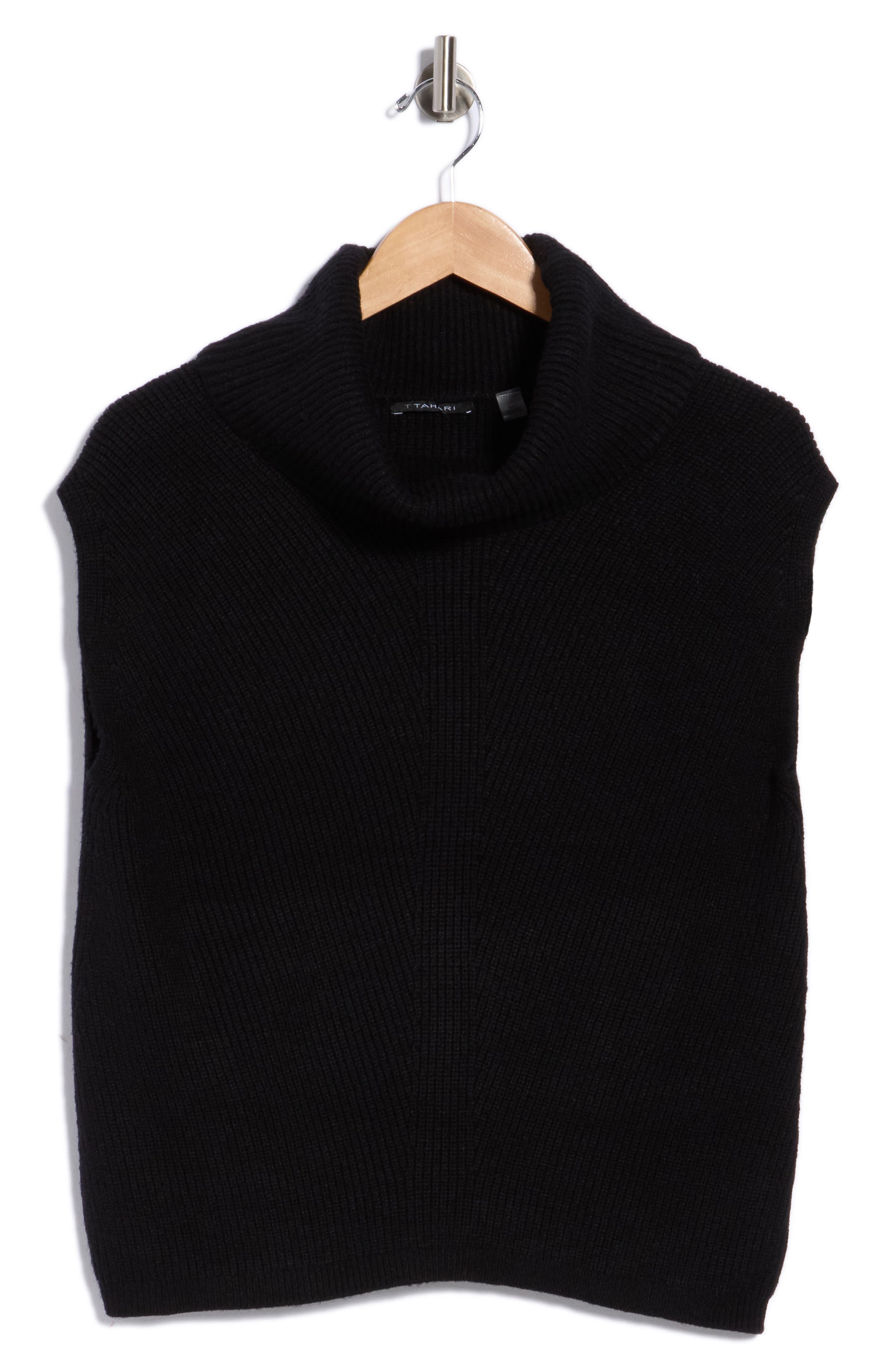 Cowl Neck Sleeveless Tunic Sweater