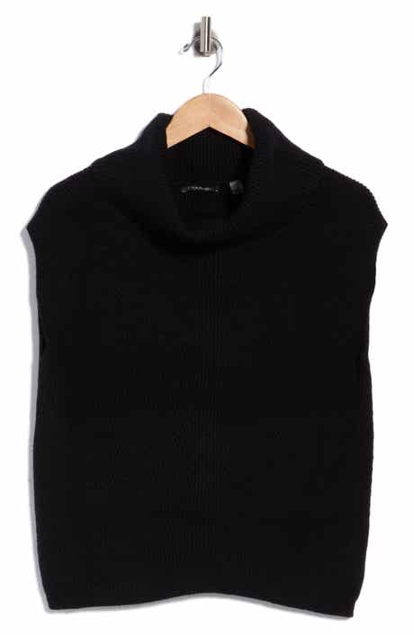 Cowl Neck Sleeveless Tunic Sweater