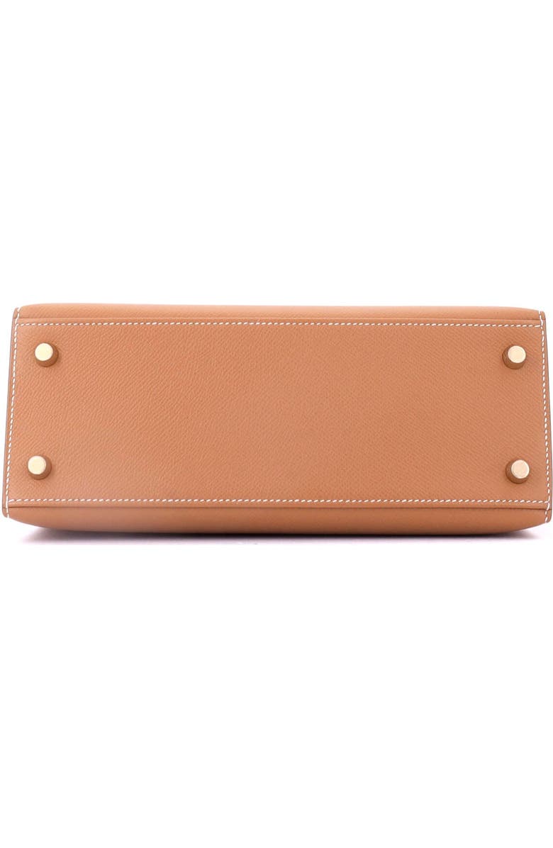 Pre-Owned Hermes Kelly Handbag Brown Epsom with Gold Hardware 25, Alternate, color, Gold