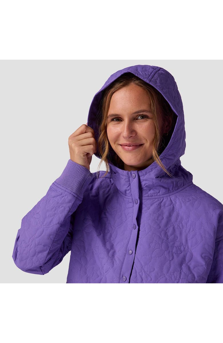 Stoic Daisy Quilted Pullover - Women's, Alternate, color, Passion Flower