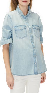 HATCH The Denim Maternity Nursing Friendly Shirt