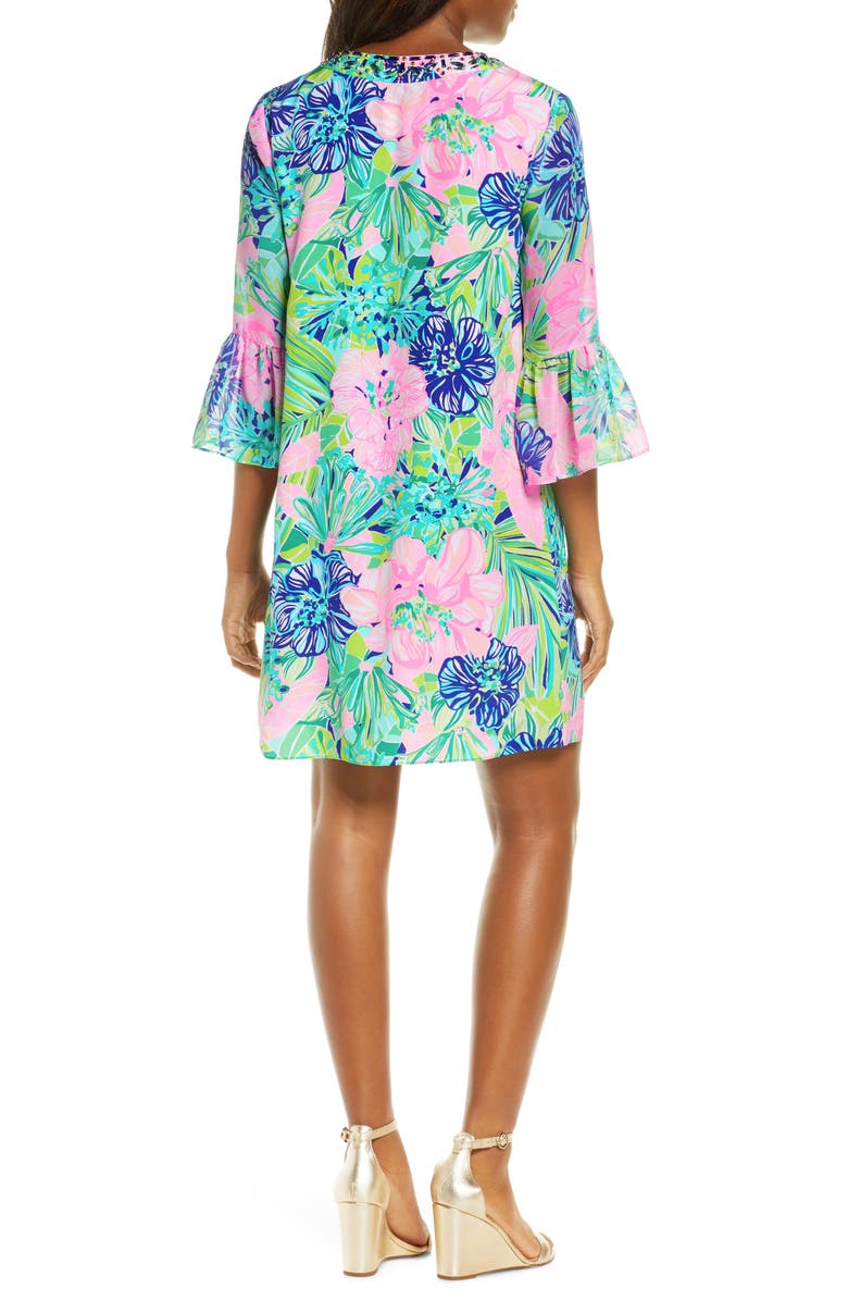 Lilly Pulitzer<sup>®</sup> Elenora Floral Silk Shift Dress, Alternate, color, 