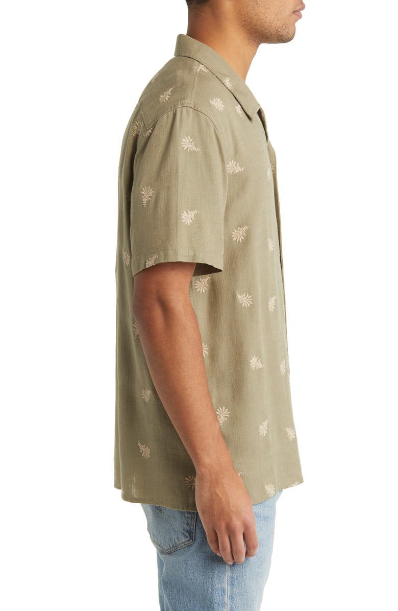 Treasure & Bond Regular Fit Embroidered Camp Shirt, Alternate, color, 