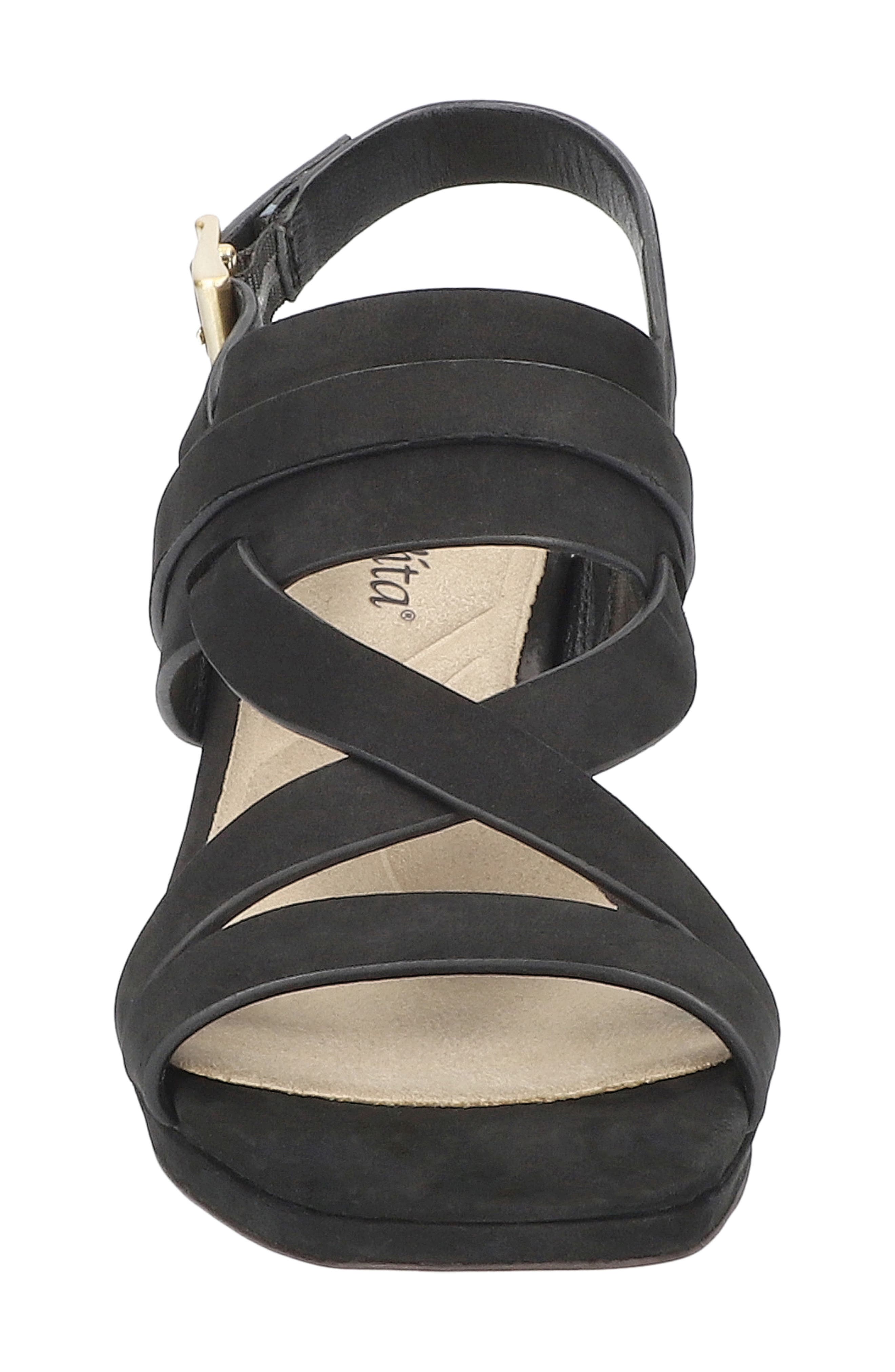 Bella Vita Desoto Slingback Sandal, Alternate, color, Black Leather