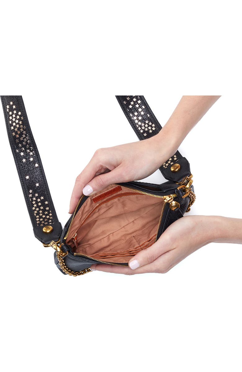 HOBO Darcy Convertible Metallic Leather Crossbody Bag, Alternate, color,