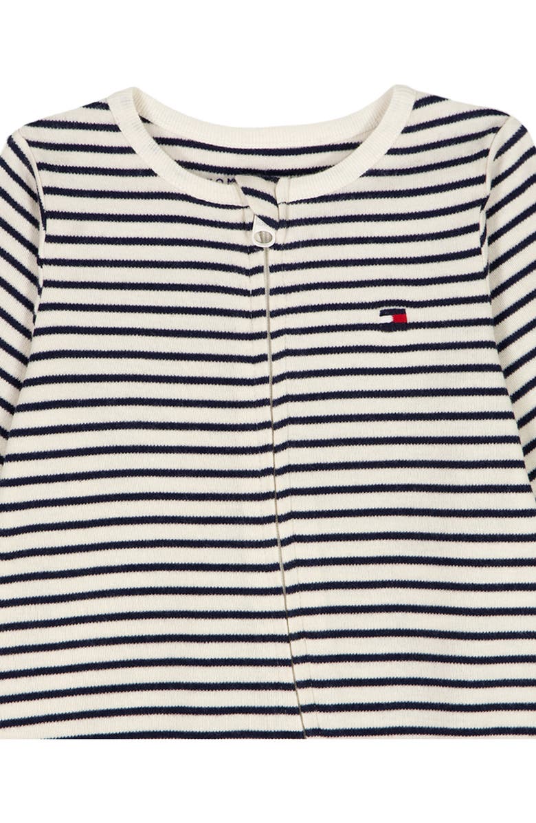 Tommy Hilfiger Cotton Blend Footie, Alternate, color, Navy