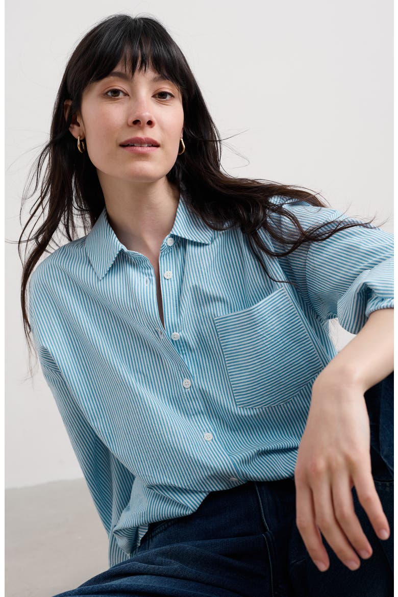 Isla Organic Cotton Shirt, Alternate, color, MINI SUNRISE SKIPPER