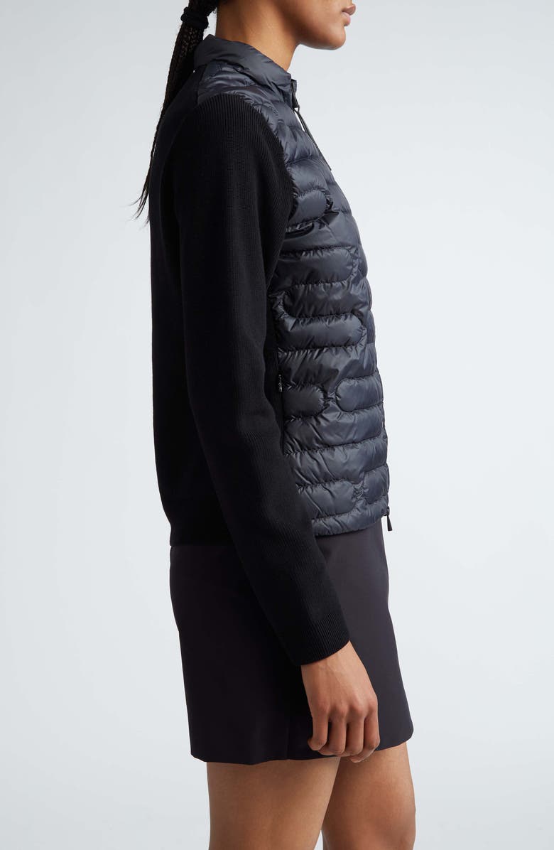 Moncler Mixed Media Down Puffer Jacket, Alternate, color,