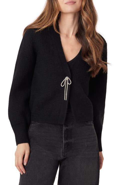 Embellished Bow Cardigan