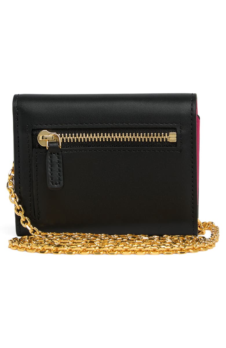 MCM Mode Travia Leather Chain Wallet, Alternate, color,