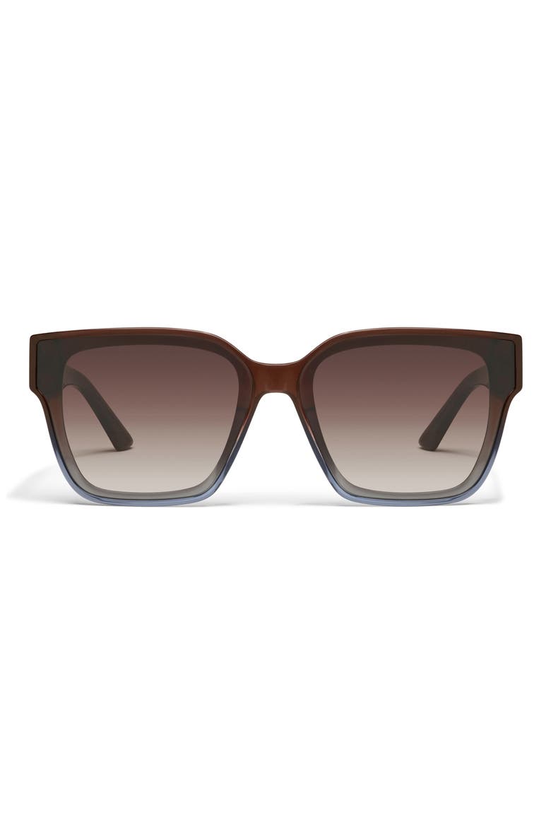 Drive In 66mm Square Sunglasses, Main, color, CHOCOLATE OMBRE/ BROWN