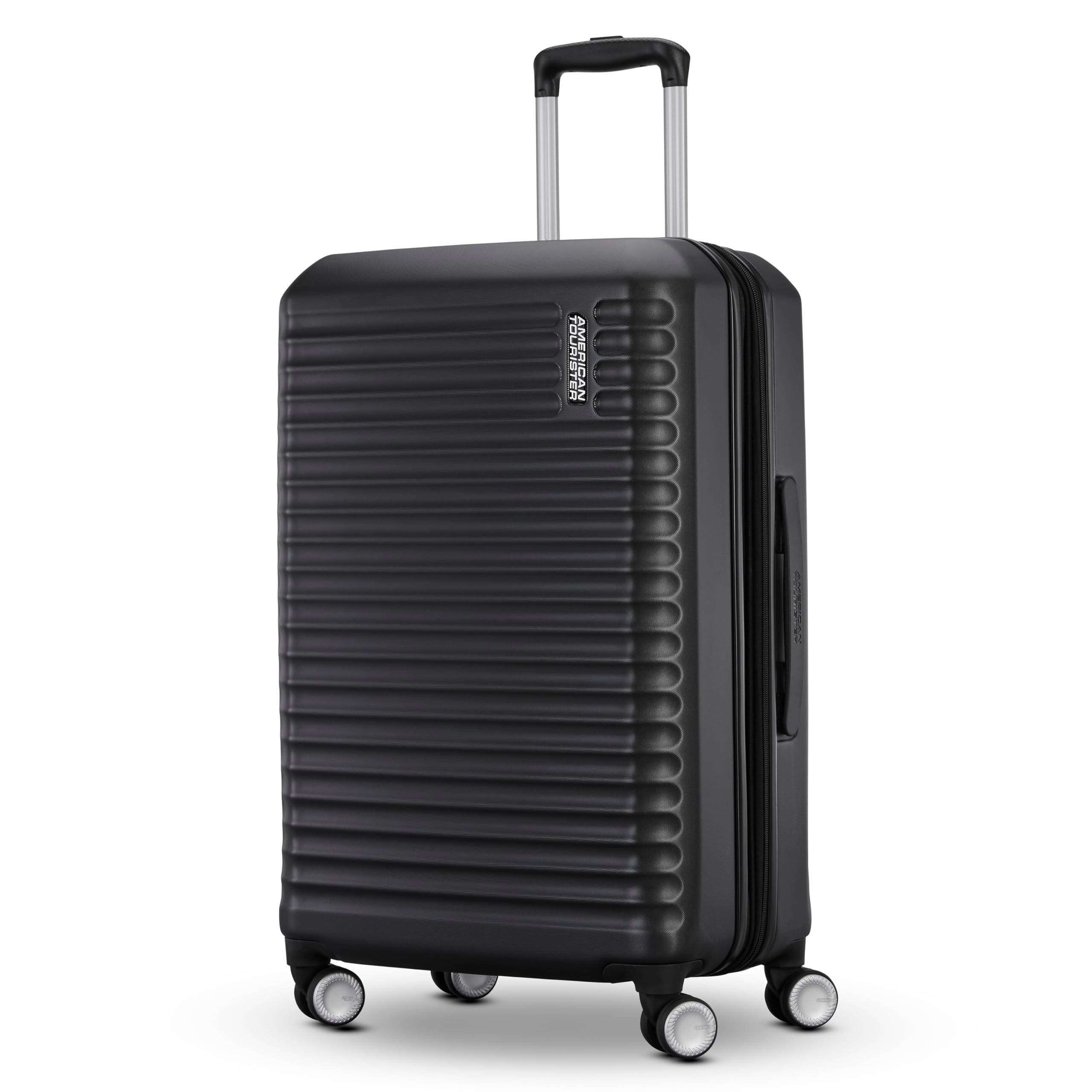 AMERICAN TOURISTER Stratum 3.0 Hardside Expandable 24" Medium Checked Luggage, Main, color, Black