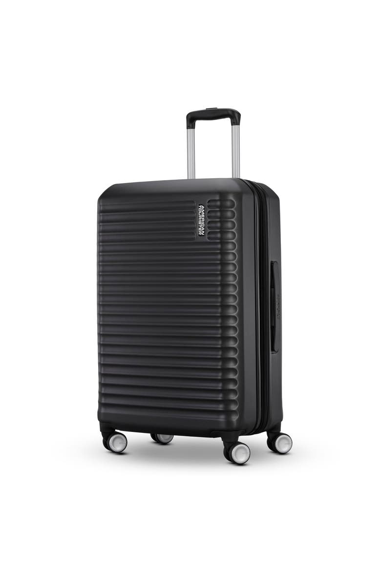Stratum 3.0 Hardside Expandable 24" Medium Checked Luggage, Main, color, Black