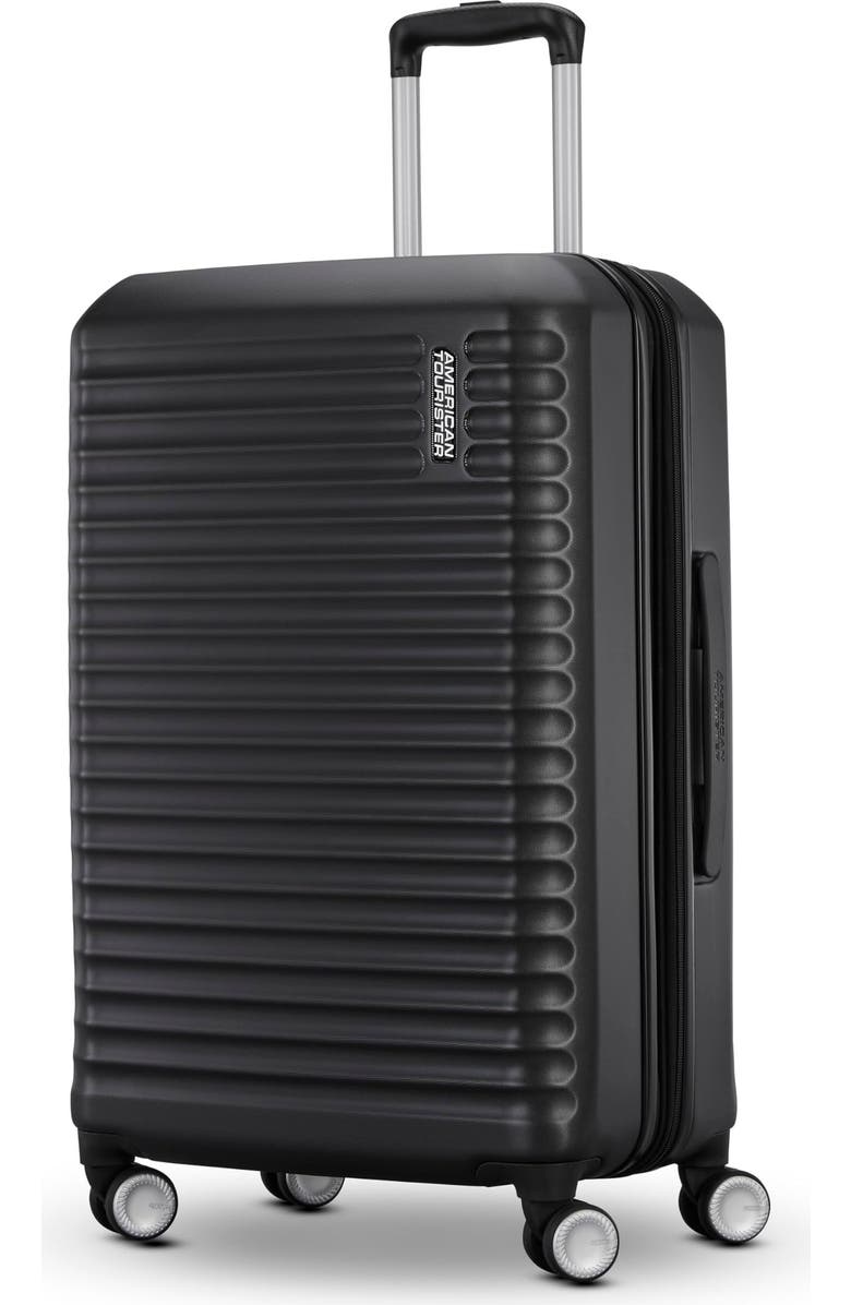 AMERICAN TOURISTER Stratum 3.0 Hardside Expandable 24" Medium Checked Luggage, Main, color, Black