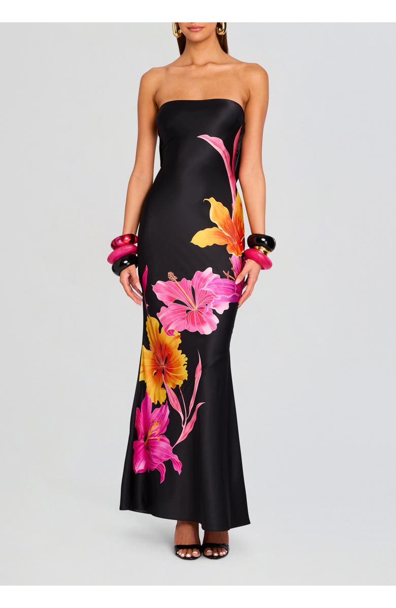 Retrofête Keaton Silk Dress, Main, color, 