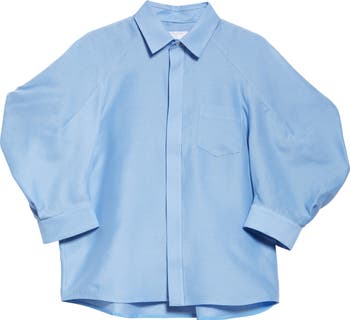 【sacai】Square Neck Balloon Sleeve Silk Cotton Skirt SACAI | Square Neck Balloon Sleeve Silk Cotton Skirt | Women