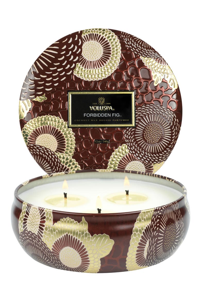 Forbidden Fig 3-Wick Tin Candle, Alternate, color, FORBIDDEN FIG